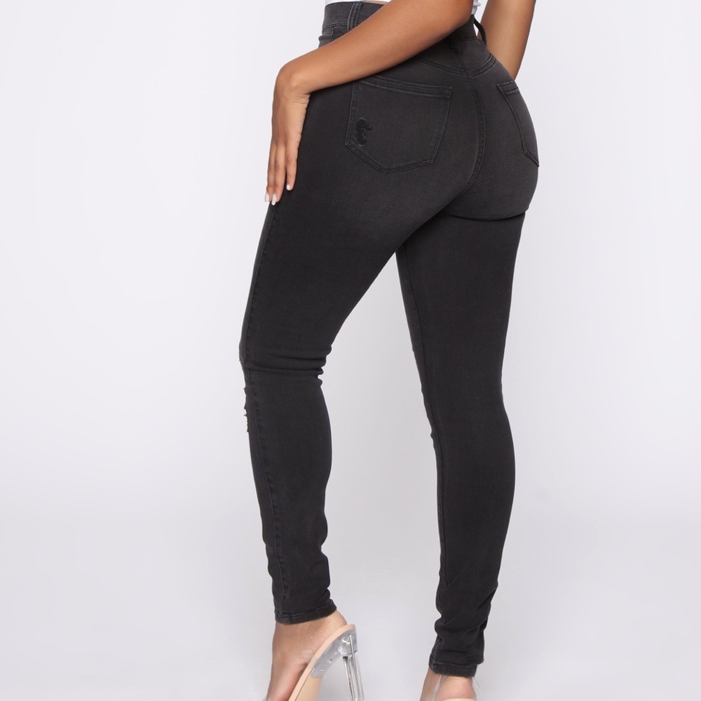 Distressed jeans